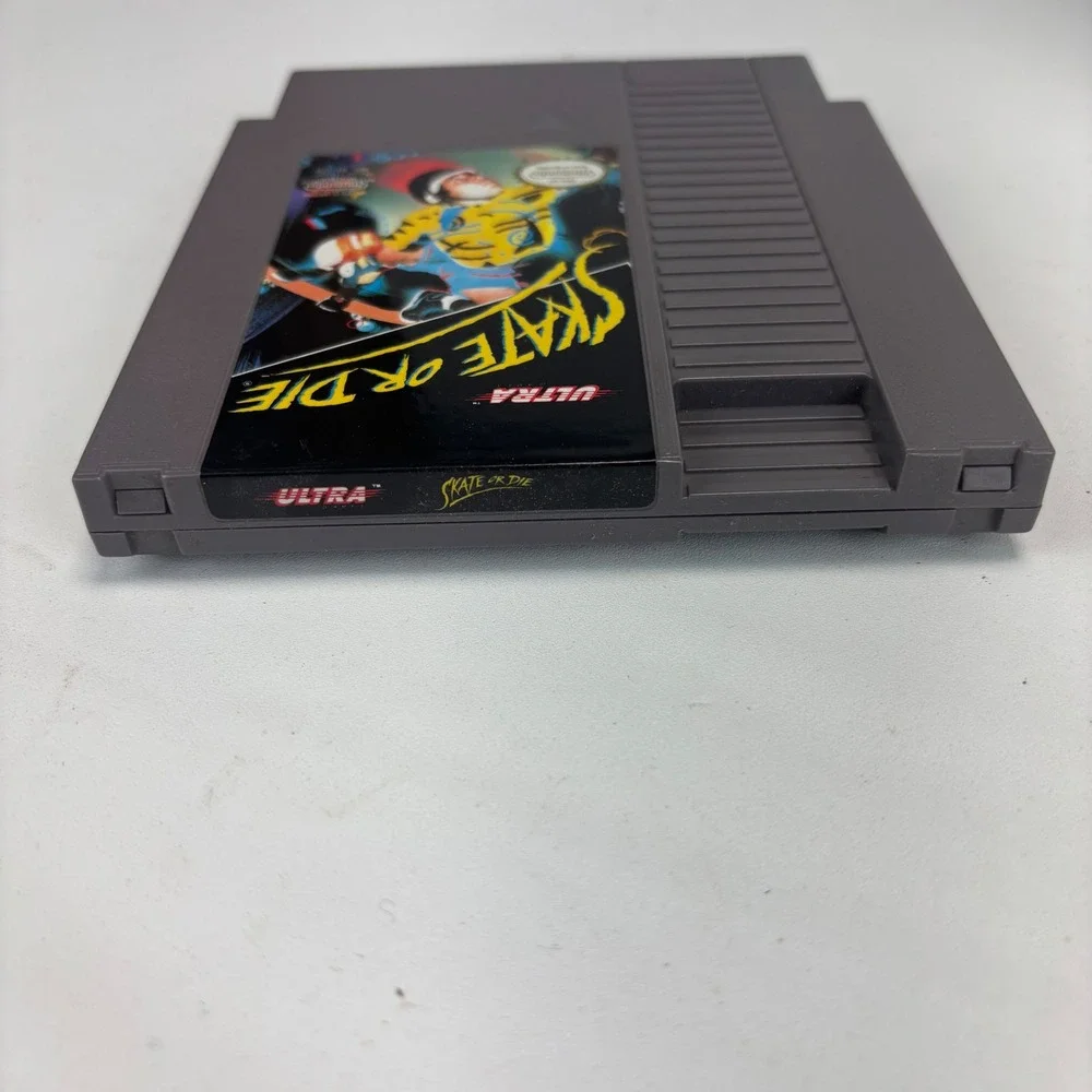 Nintendo Skate or Die NES Game Cartridge Grey Retro 8-Bit Skateboarding Classic